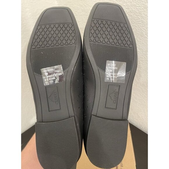 7.5 Black Ballet Shoes Slip on Flats Dress twee coquette whimsygoth glam floral - Picture 7 of 9